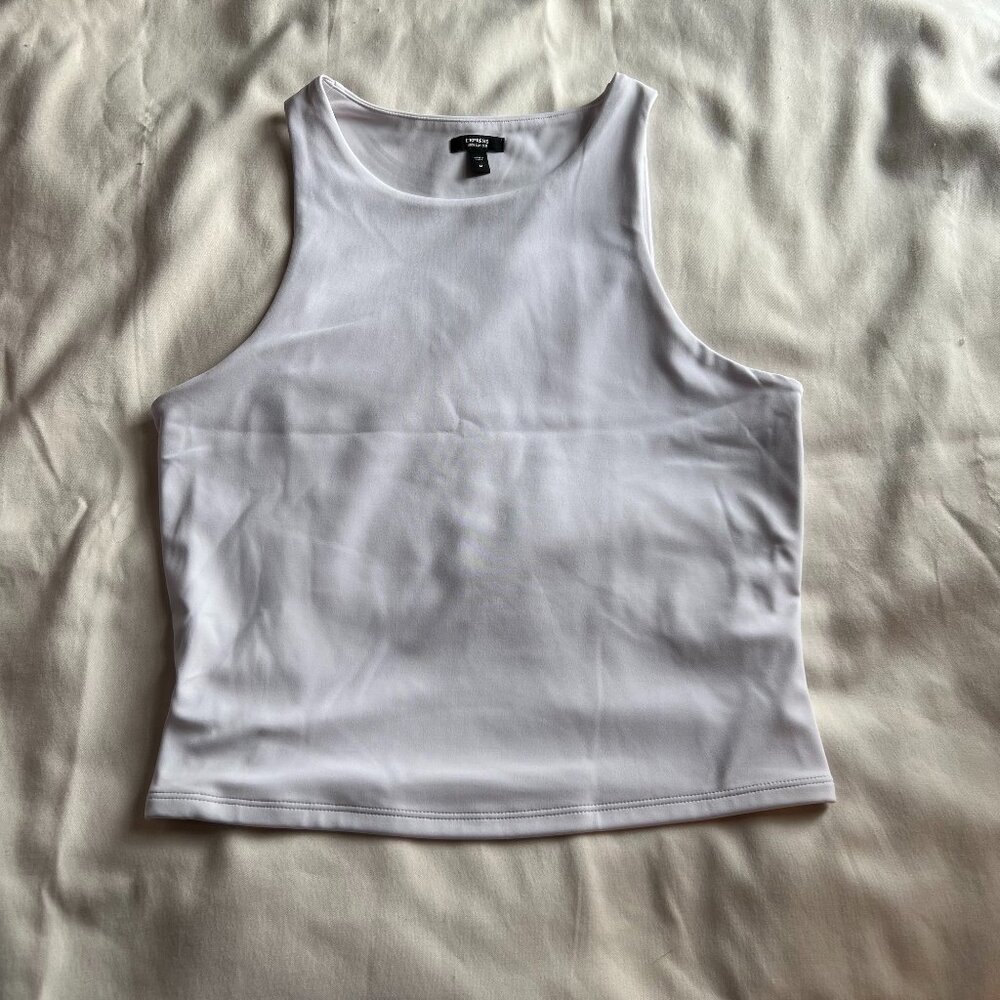 Express Body Contour white tank